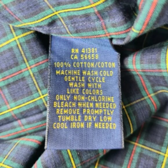 NWT Ralph Lauren Black Watch Plaid Tartan Preppy Quarter Button Cotton Dress - Picture 8 of 8